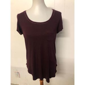 White House black market maroon shirt